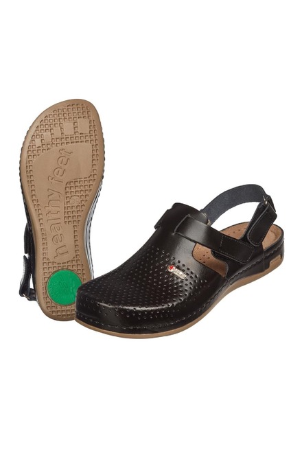 Женские Сабо "LEON" черный MED951B, цвет черный, фото 3